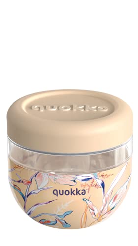 Quokka BUBBLE VINTAGE FLORAL | BEHÄLTER FÜR ESSEN AUS MS MIT SILIKONHÜLLE 770 ML von Quokka