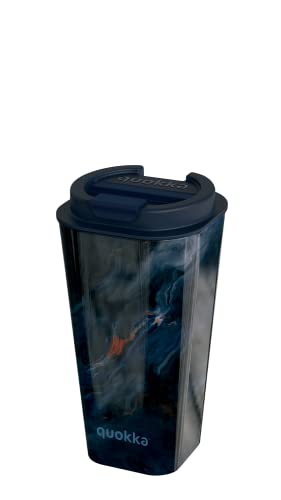 Quokka FLUX DARK STONE | DOPPELWANDIGER KAFFEEBECHER AUS PP 450 ML von Quokka