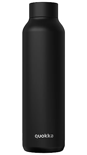 Quokka SOLID JET BLACK | THERMOSFLASCHE AUS EDELSTAHL 850 ML von Quokka