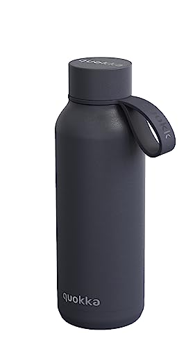 Quokka SOLID MIT HALTERUNG SLATE | THERMOSFLASCHE AUS EDELSTAHL MIT HALTERUNG 510 ML von Quokka