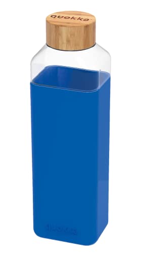 Quokka STORM AZURE | QUADRATISCHE GLASFLASCHE MIT SILIKONHÜLLE 700 ML Quokka STORM AZURE | QUADRATISCHE GLASFLASCHE MIT SILIKONHÜLLE 700 ML von Quokka
