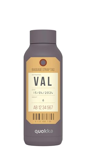 Quokka Solid Valencia-Etikett, Grau, 510 ml von Quokka