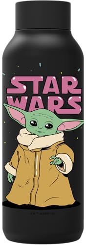 QUOKKA SOLID X STAR WARS THE MANDALORIAN GROGU Neon Thermosflasche aus Edelstahl, doppelwandig von Quokka
