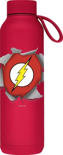 Quokka Thermosflasche, Edelstahl, massiv, mit Aufhänger, Cherry Red, 630 ml Flash von Quokka
