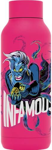 QUOKKA Solid X Disney Thermosflasche aus Edelstahl, doppelwandig, Villlains Ursula von Quokka