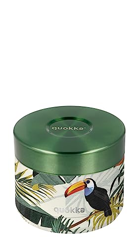 Quokka WHIM TROPICAL | THERMOBEHÄLTER AUS EDELSTAHL FÜR ESSEN 369 ML von Quokka