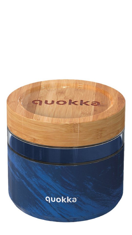 Quokkabottle Lunchbox Glas-Lunchbox mit Bambusdeckel – auslaufsicher, rutschfest, rutschfeste Soft-Touch-Silikonhülle Quokkabottle Lunchbox Glas-Lunchbox mit Bambusdeckel – auslaufsicher, rutschfest, rutschfeste Soft-Touch-Silikonhülle von Quokkabottle