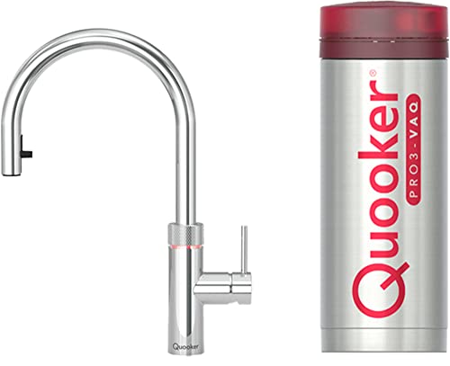 Quooker Flex mit PRO3 Kessel 3-in-1 Kochendwasserhahn Kochendwasser-Armatur Chrom von Quooker