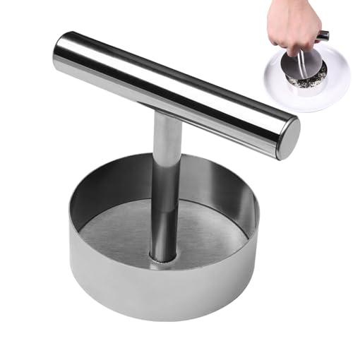 Quorvex Burger-Patty-Maker | runde Pastetenform aus Edelstahl – leicht zu lösender Fleischformwerkzeug, multifunktionales Kochzubehör für Mahlzeiten, Camping, Kochen, Heckklappenpartys Quorvex Burger-Patty-Maker | runde Pastetenform aus Edelstahl – leicht zu lösender Fleischformwerkzeug, multifunktionales Kochzubehör für Mahlzeiten, Camping, Kochen, Heckklappenpartys von Quorvex