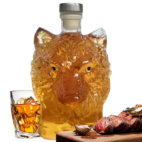 Quorvex Dekanter Für Alkohol,350ml Wolfskopf Bourbon Dekanter - Edler Flakon Für Spirituosenregal Hausbar & Wohnzimmer Cocktail Sammlungstück Quorvex Dekanter Für Alkohol,350ml Wolfskopf Bourbon Dekanter - Edler Flakon Für Spirituosenregal Hausbar & Wohnzimmer Cocktail Sammlungstück von Quorvex
