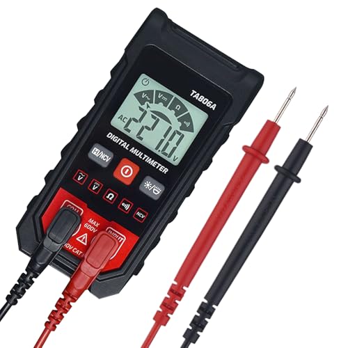 Quorvex Digitales Multimeter Prüfgerät - Ohm Volt Ampere Testmeter - Analoges Messgeräte-Set Auto Batterie Analysator für Steckdosen Stromkreis Industrie Werkstatt Haushalt Kfz - Für Stromkreis von Quorvex