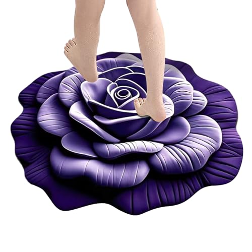 Quorvex Duschteppich Für Badezimmer | 3D Duschmatte Mit Rutschsicherung Und,Multifunktion Teppich Für Türen, Flure, Eingangsbereich, Wohnbereich von Quorvex