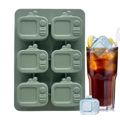 Quorvex Eisform, Silikon Eiswürfelform Fernseher-Design, 6 Fächer Wiederwendbare Form Für Cocktails Whiskey Säfte Und Getränke Zubereitung Quorvex Eisform, Silikon Eiswürfelform Fernseher-Design, 6 Fächer Wiederwendbare Form Für Cocktails Whiskey Säfte Und Getränke Zubereitung von Quorvex