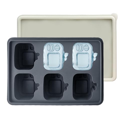 Quorvex Eisformen Silikon, Silikon Gefrierform Fernsehform, 6 Fächer Wiederwendbare Form Für Cocktails Whiskey Säfte Und Getränke Zubereitung Quorvex Eisformen Silikon, Silikon Gefrierform Fernsehform, 6 Fächer Wiederwendbare Form Für Cocktails Whiskey Säfte Und Getränke Zubereitung von Quorvex