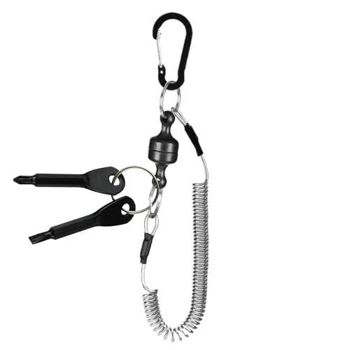 Quorvex Fliegenfisch-Leine - Rutenhalterung - Karabiner Leine Schnellverschluss Rutschsicher Halter für Salzwasser Landung Watten Boot Fluss Quorvex Fliegenfisch-Leine - Rutenhalterung - Karabiner Leine Schnellverschluss Rutschsicher Halter für Salzwasser Landung Watten Boot Fluss von Quorvex
