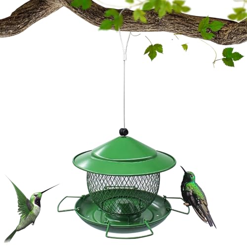 Quorvex Garten Vogelfutterhaus | Metall Aufhängbar Vogelfutterstation - Robuste wasserdichte Großvolumige Gartenzubehör Für Hinterhof Tierwelt Terrasse Beobachtung Balkon Draußen Quorvex Garten Vogelfutterhaus | Metall Aufhängbar Vogelfutterstation - Robuste wasserdichte Großvolumige Gartenzubehör Für Hinterhof Tierwelt Terrasse Beobachtung Balkon Draußen von Quorvex