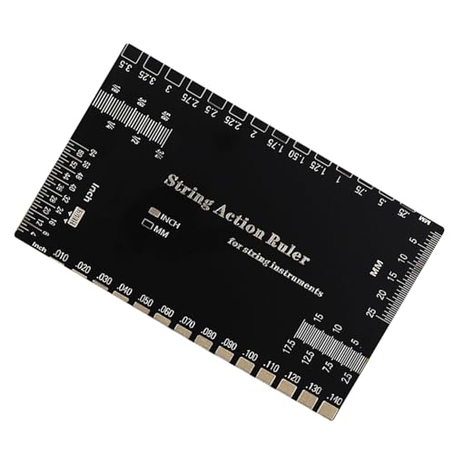 Quorvex Gitarren-Saitenhöhenmesser,Saitenhöhen Messgerät aus Edelstahl - Schnelles Präzisions Einstelllineal für Bass Einstellung Zubehör für Musikliebhaber Enthusiasten Mandoline Banjo und andere Quorvex Gitarren-Saitenhöhenmesser,Saitenhöhen Messgerät aus Edelstahl - Schnelles Präzisions Einstelllineal für Bass Einstellung Zubehör für Musikliebhaber Enthusiasten Mandoline Banjo und andere von Quorvex