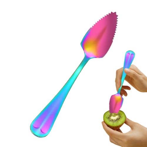 Quorvex Grapefruit Löffel Mit Sägezahnkante | Gezahntes Besteck Zum Portionieren | Edelstahl Esslöffel,Für Dessert Salat Frühstück Snack Graben von Quorvex