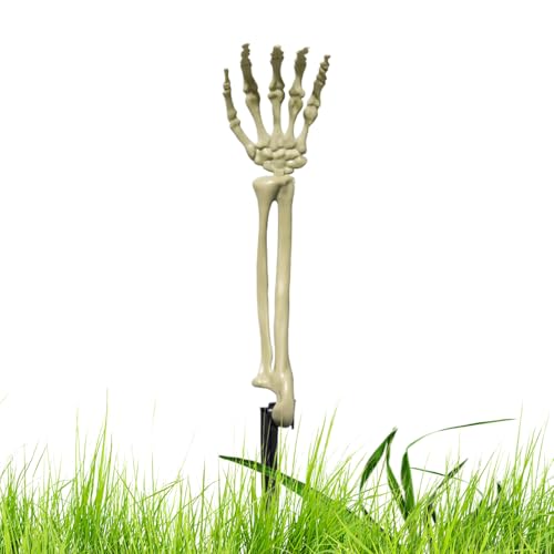Quorvex Halloween Skelettpfähle | Schädel Deko | Wasserdichter Realistischer Geister-Arm Für Rasen Friedhof Gartenweg Vorgarten Quorvex Halloween Skelettpfähle | Schädel Deko | Wasserdichter Realistischer Geister-Arm Für Rasen Friedhof Gartenweg Vorgarten von Quorvex