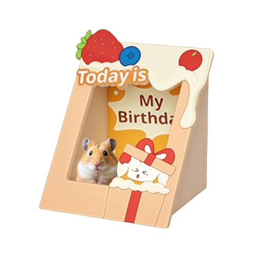 Quorvex Hamster Hütte,Holz Igel Spielkäfig - Rahmen Design Haustierhaus Zur Förderung Der Bewegung Und Futterbeschaffung Für Meerschweinchen Igel Hamster Unterhaltung von Quorvex