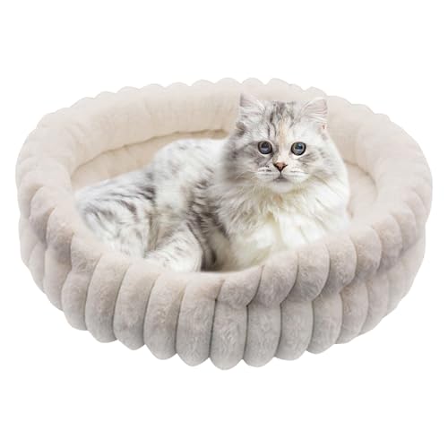 Quorvex Katzen Nest - Stylische Haustierbetten - Warmes Donut Rund Design Maschinenwaschbar Für Katzen Beruhigender Schlaf Haustier Reisen Winter Quorvex Katzen Nest - Stylische Haustierbetten - Warmes Donut Rund Design Maschinenwaschbar Für Katzen Beruhigender Schlaf Haustier Reisen Winter von Quorvex