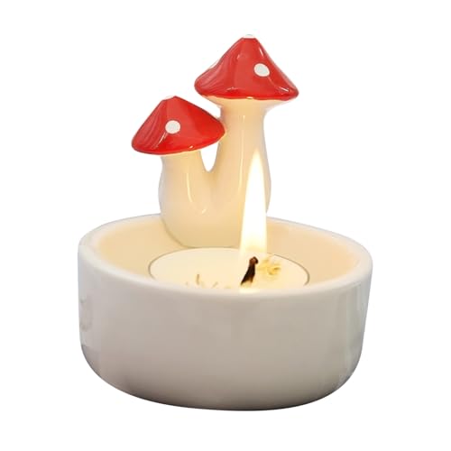 Quorvex Kerzenhalter, Keramik Pilz Deko Kerzenständer, Duftlampe Home Deko Für Hochzeit Landhausküche Geschenk Mutter Geburtstag Quorvex Kerzenhalter, Keramik Pilz Deko Kerzenständer, Duftlampe Home Deko Für Hochzeit Landhausküche Geschenk Mutter Geburtstag von Quorvex
