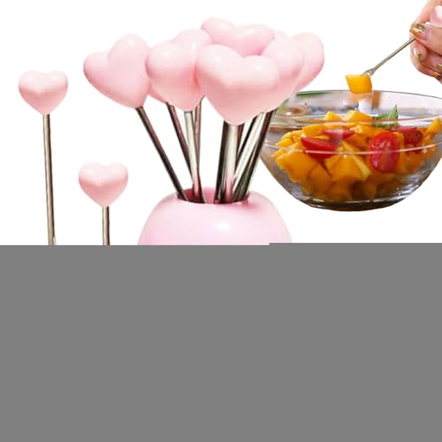 Quorvex Kleine Gabeln für Vorspeisen,Dessertgabeln Herz Erdbeerform - 10 Stücke Wiederverwendbare Edelstahl Spieße Küchenutensilien für Salat Dessert Vorspeisen Cocktail Snacks Quorvex Kleine Gabeln für Vorspeisen,Dessertgabeln Herz Erdbeerform - 10 Stücke Wiederverwendbare Edelstahl Spieße Küchenutensilien für Salat Dessert Vorspeisen Cocktail Snacks von Quorvex