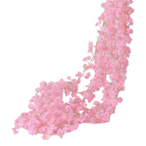Quorvex Künstliche Blütengirlande Ranken - Hängbare Kirschblüten Ranke - Künstliche Pflanzengirlande Deko Für Garten Schlafzimmer Zuhause Feier Quorvex Künstliche Blütengirlande Ranken - Hängbare Kirschblüten Ranke - Künstliche Pflanzengirlande Deko Für Garten Schlafzimmer Zuhause Feier von Quorvex