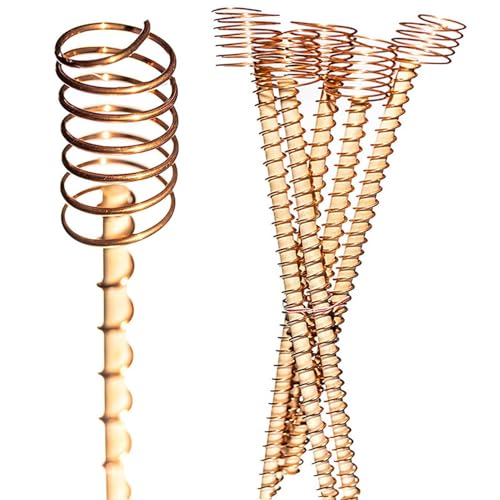 Quorvex Kupfer-Gartenstäbe,6 Stück Kupferspulen-Antennen Aus Draht - Elektronische 30 cm Gartenstäbe Für Höheren Ertrag Bei Pflanzen Terrasse Balkon Gartenbau Quorvex Kupfer-Gartenstäbe,6 Stück Kupferspulen-Antennen Aus Draht - Elektronische 30 cm Gartenstäbe Für Höheren Ertrag Bei Pflanzen Terrasse Balkon Gartenbau von Quorvex