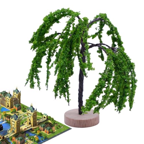 Quorvex Mini-Modellbaum | Eisenbahnlandschaft Landschaft Layout Baum | Modellbahnlandschaft, grüner gefälschter Baum für Projekte, DIY-Landschaftslandschaft, Waldlandschaft von Quorvex