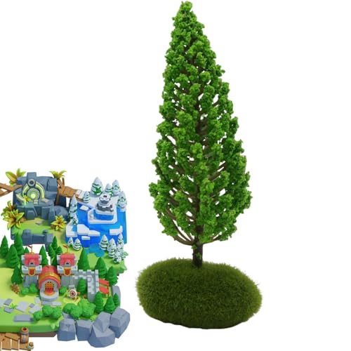 Quorvex Modell Miniaturbaum - Eisenbahnlandschaft Landschaft Layout Baum,Gebäudemodell, grüne Landschaftslandschaft, Modelleisenbahn-Architektur-Landschaftsbaum von Quorvex