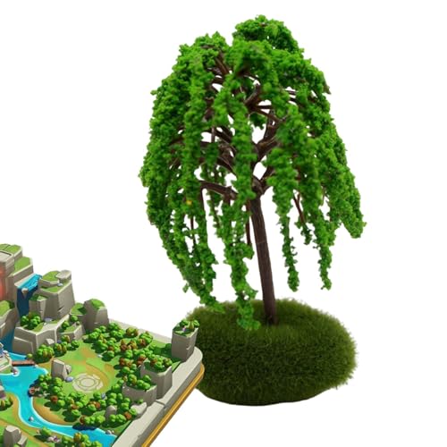 Quorvex Modellbaum | Zug Landschaft Architektur Baum | Diorama-Modell, grüner Architekturbaum, Modell-Landschaftseisenbahn-Eisenbahn-Zug-Landschaftsbaum von Quorvex