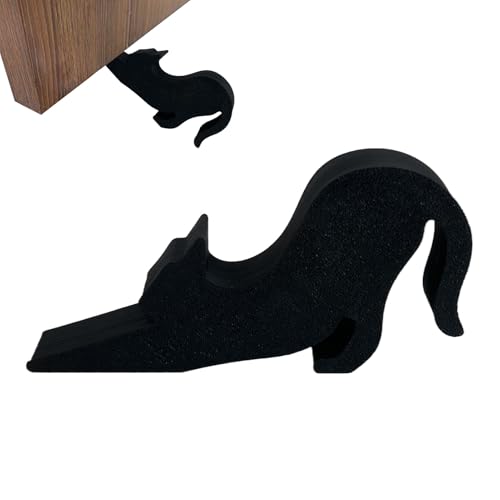 Quorvex Niedlicher Türstopper,Kratzfrei Dehnende Katzenfigur Türstopper - Tierstatue Wohnaccessoire für Haushalt Gewerbe | Wohnheim Außenbereich von Quorvex