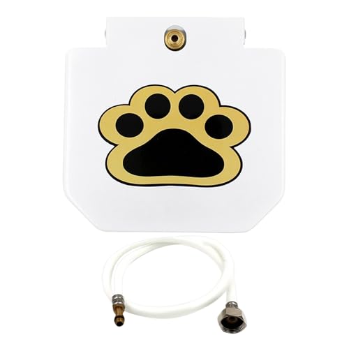 Quorvex Outdoor Hund Wasser Sprinkler - Pfotenaktivierter Hund Sprinkler Trinkwasser Spielzeug - Einstellbarer Druck Haustier Trinkspender Waterer für Gras Rasen Hinterhof Terrasse Draußen von Quorvex