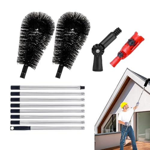 Quorvex Regenrinne Reinigungsbürste,Dach Reinigungsbürste Mit Teleskopstiel | 320 cm Reichweite Für Außenbereich Wartung Verstopfungsbeseitigung Quorvex Regenrinne Reinigungsbürste,Dach Reinigungsbürste Mit Teleskopstiel | 320 cm Reichweite Für Außenbereich Wartung Verstopfungsbeseitigung von Quorvex