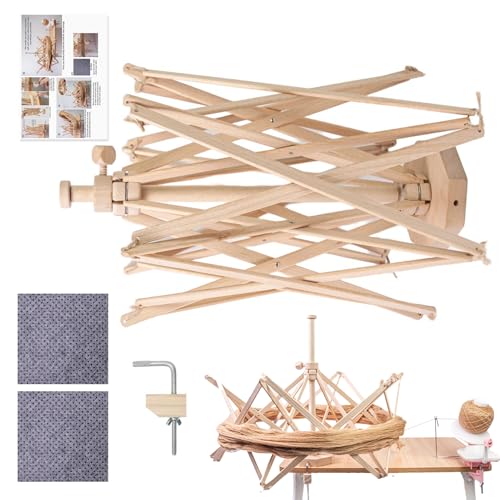 Quorvex Regenschirm Garnwinde | Garnspinner für Häkeln - Holz-Werkzeug-Halter für Häkel- und Strickbegeisterte Quorvex Regenschirm Garnwinde | Garnspinner für Häkeln - Holz-Werkzeug-Halter für Häkel- und Strickbegeisterte von Quorvex