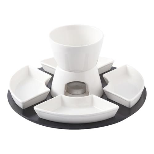 Quorvex Schokoladenfondue Set,Keramik Butterwärmer Set | Schmelzschüssel Hochtemperaturbeständig Für Schokolade Käse Geburtstag Romantische Abende Besondere Anlässe Party Gastgeber Hochzeit von Quorvex