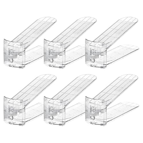 Quorvex Schuhfächer | Schuhorganizer 6er Set - Höhenverstellbarer Doppelschicht Rutschfester Aufbewahrungsbehälter Für Schrank Quorvex Schuhfächer | Schuhorganizer 6er Set - Höhenverstellbarer Doppelschicht Rutschfester Aufbewahrungsbehälter Für Schrank von Quorvex