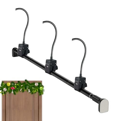 Quorvex Türkranzhaken Für Haustür,Kranzhalter Für Den Außenbereich - Verstellbarer Halter Bohrfrei Für Schrank Terrasse Schlafsaal Waschraum Arbeitszimmer Schlafzimmer Eingangstür von Quorvex