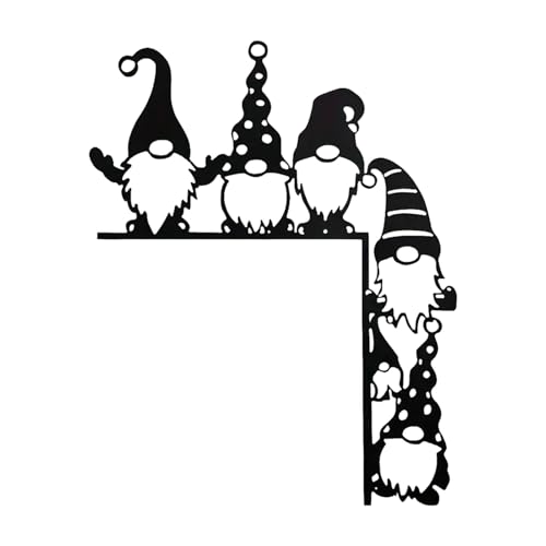 Quorvex -Türrahmen-Dekoration, Weihnachts-Türaufsatz, Weihnachtsschild Kunst GNOME Weihnachtstürdekoration, Weihnachtsschild-Kunst, Türrahmen-Wandkunst für weihnachtliche Türrahmen-Dekoration von Quorvex