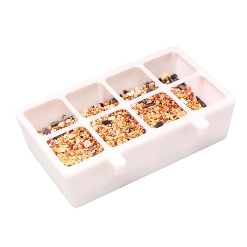 Quorvex Vogeltränke | 8-Fach Auslaufsicheres Vogelfutterhaus | Wellensittichzubehör Für Balkon Garten Terrasse Innenbereich Außenbereich Haustürbereich von Quorvex