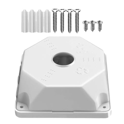 Quorvex Wasserdichtes Anschlussgehäuse | Montagebox für 9 cm Kuppel-Überwachungskamera - Abnehmbares Gehäuse für Parkplatz Campus Apartment Büro Geschäft von Quorvex