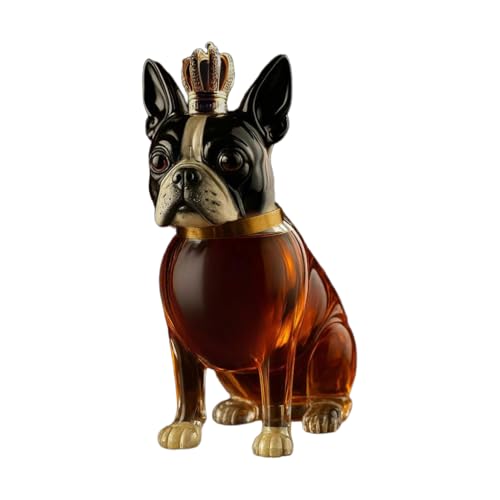Quorvex Weindekanter | Lustiger Hund Whiskey Karaffe Geschenkidee Für Männer,Glasbehälter Trinkaccessoires Wohnaccessoires Geschenkidee für Geburtstag Feiertag von Quorvex