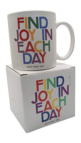 QUOTABLE CARDS Tasse mit Aufschrift "Find Joy In Each Day", 1 Stück von Quotable Cards