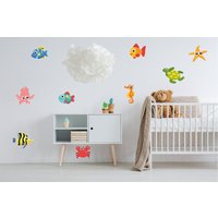 Fish Wall Decals, Octopus Starfish Sea Life Children's Stickers, Nursery Fishes, 055 von QuoteMyWall