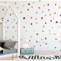 Modern Boho Chic Polka Dot Stickers Wall Decals For Kids Rooms Nursery Childrens Art Vinyl Colour Dots Spots von QuoteMyWall