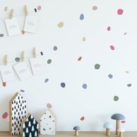 Pastel Polka Dot Wall Stickers Decals Irregular Nursery von QuoteMyWall