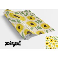 Sunflowers Self Adhesive Vinyl von QuoteMyWall