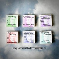 6Er Set Samuel Coleridge Holzkunst Magnet Geschenkset von QuotedArt