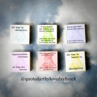 6Er Set Sun Tzu Holz Kunst Magnet Geschenkset von QuotedArt